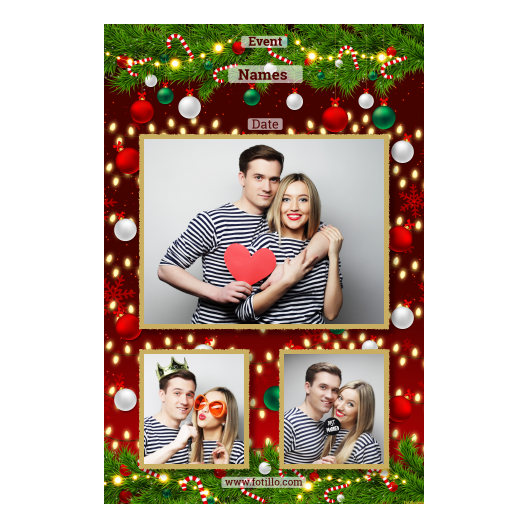 Ozdoby świąteczne + kwiaty i bombki + 316 złoty z tekstem Ozdoby świąteczne + kwiaty i bombki + 316 złoty z tekstem