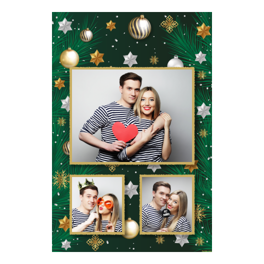 Bożonarodzeniowe gwiazdy + bombki, model 316 złoty Bożonarodzeniowe gwiazdy + bombki, model 316 złoty