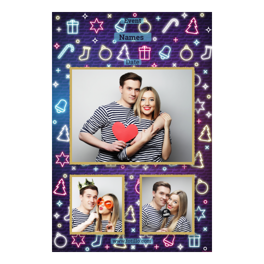 Przyjęcie sylwestrowe + Prezenty, dzwonki, choinka + 316 złoty z tekstem