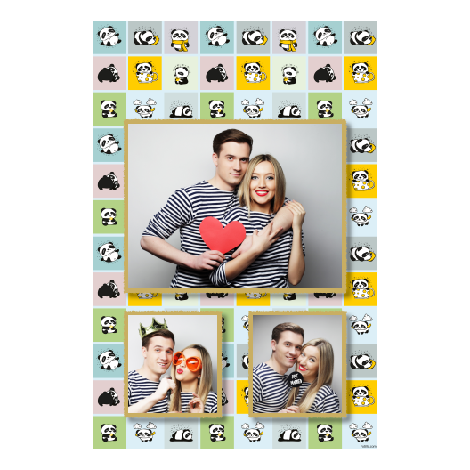 Panda's Day + collage + 316 gold Panda's Day + collage + 316 gold