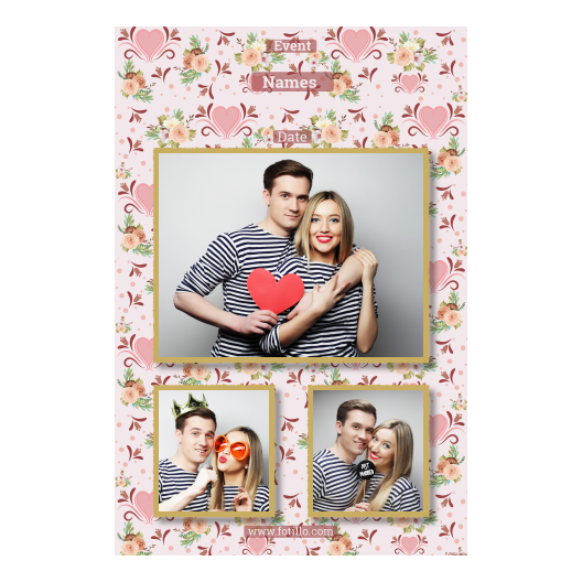 Wesele + kwiaty i serca + 316 złoty z tekstem