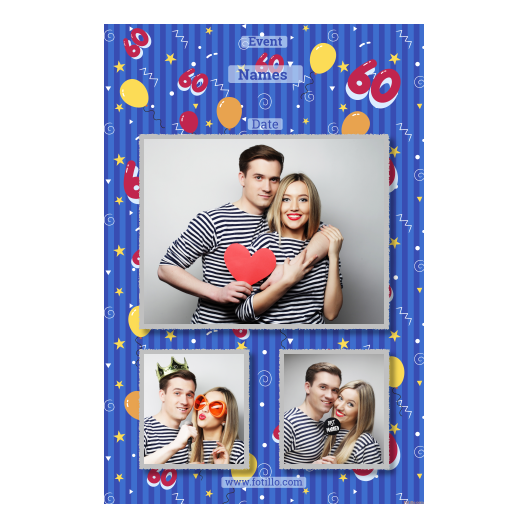 Sześćdziesiątka + balony + 316 z tekstem Sześćdziesiątka + balony + 316 z tekstem