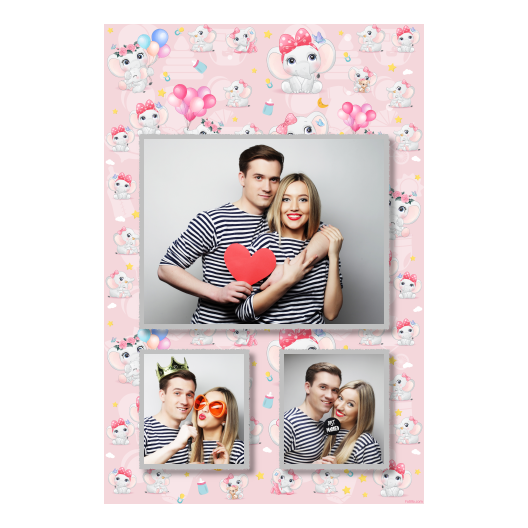 Baby Shower + elephants + 316 silver