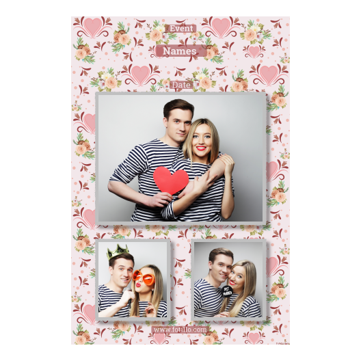 Wesele + kwiaty i serca + 316  z tekstem