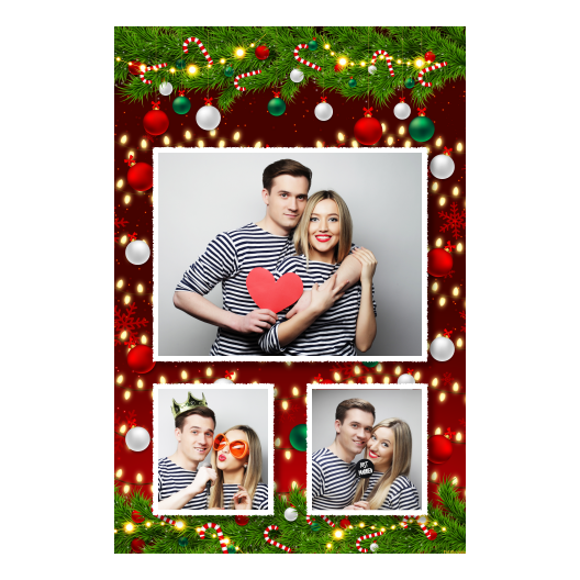 Ozdoby świąteczne + kwiaty i bombki + 316 biały Ozdoby świąteczne + kwiaty i bombki + 316 biały