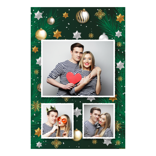 Bożonarodzeniowe gwiazdy + bombki, model 316 biały Bożonarodzeniowe gwiazdy + bombki, model 316 biały