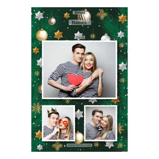 Bożonarodzeniowe gwiazdy + bombki, model 316 biały z tekstem Bożonarodzeniowe gwiazdy + bombki, model 316 biały z tekstem