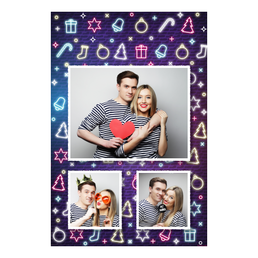 Przyjęcie sylwestrowe + Prezenty, dzwonki, choinka + 316 biały