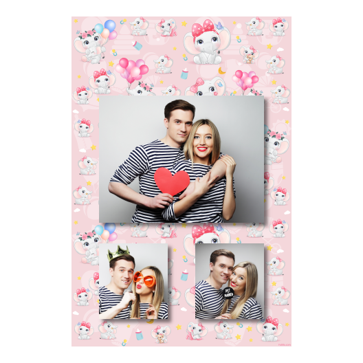 Baby Shower + elephants + 316 no frame
