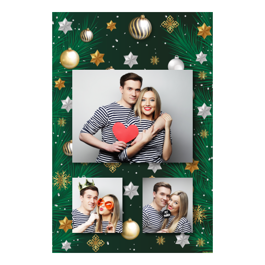 Bożonarodzeniowe gwiazdy + bombki, model 316 brak ramki Bożonarodzeniowe gwiazdy + bombki, model 316 brak ramki