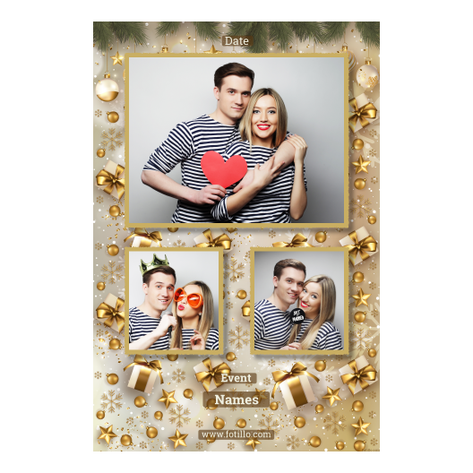 Prezenty świąteczne + bombki + 317 złoty z tekstem Prezenty świąteczne + bombki + 317 złoty z tekstem