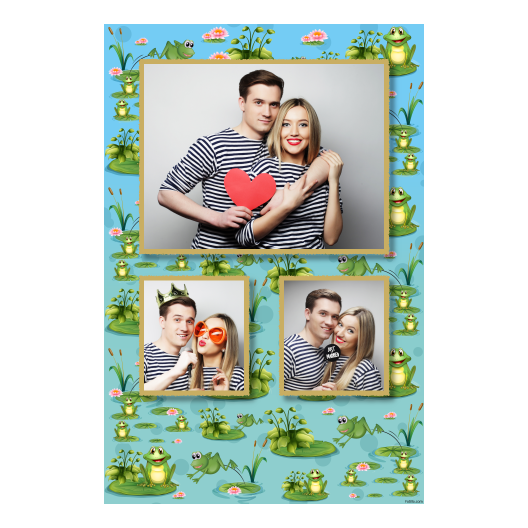 Frog Day + water lilies + 317 gold Frog Day + water lilies + 317 gold