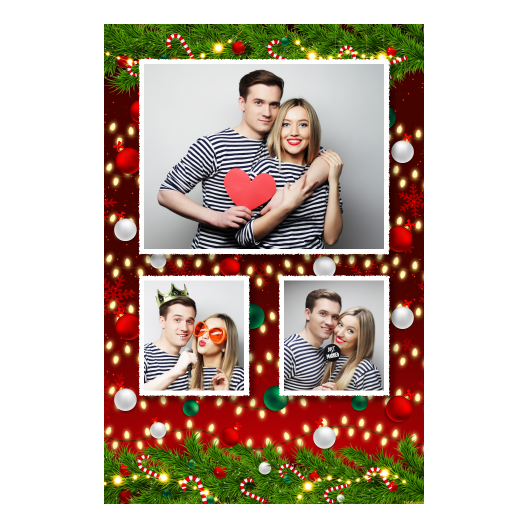 Ozdoby świąteczne + kwiaty i bombki + 317 biały Ozdoby świąteczne + kwiaty i bombki + 317 biały