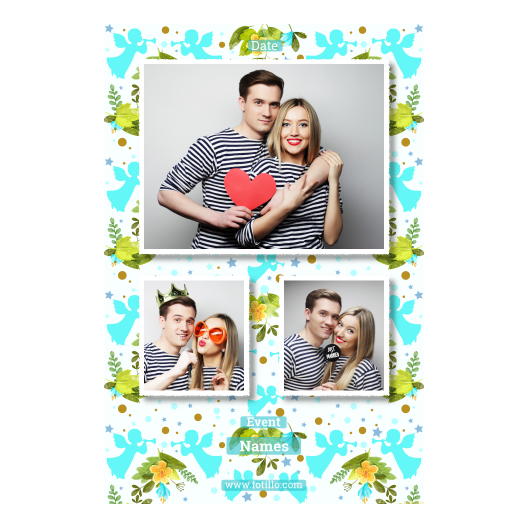 Pierwsza Komunia Święta + Kwiaty, anioły + 317 biały z tekstem Pierwsza Komunia Święta + Kwiaty, anioły + 317 biały z tekstem