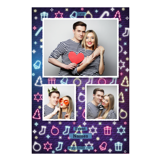 Przyjęcie sylwestrowe + Prezenty, dzwonki, choinka + 317 biały z tekstem Przyjęcie sylwestrowe + Prezenty, dzwonki, choinka + 317 biały z tekstem