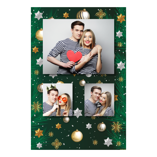 Bożonarodzeniowe gwiazdy + bombki, model 317 brak ramki Bożonarodzeniowe gwiazdy + bombki, model 317 brak ramki