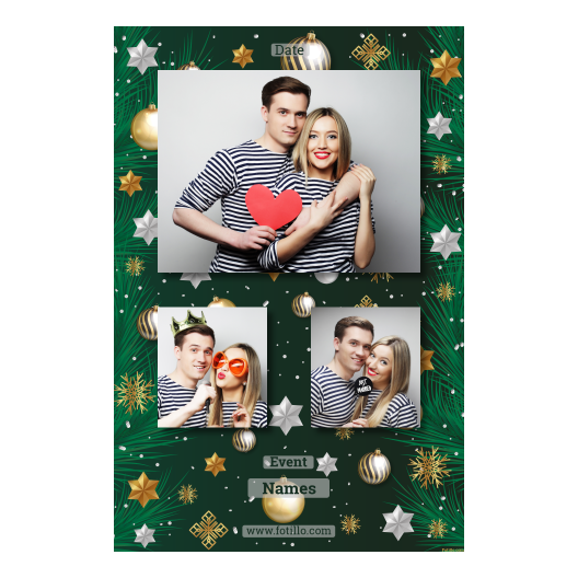 Bożonarodzeniowe gwiazdy + bombki, model 317 brak ramki z tekstem Bożonarodzeniowe gwiazdy + bombki, model 317 brak ramki z tekstem