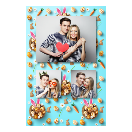 Easter Bunny + easter eggs + 317 no frame