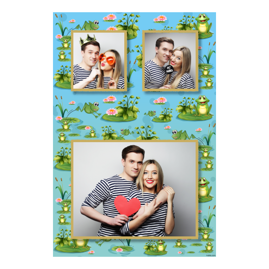 Frog Day + water lilies + 318 gold Frog Day + water lilies + 318 gold