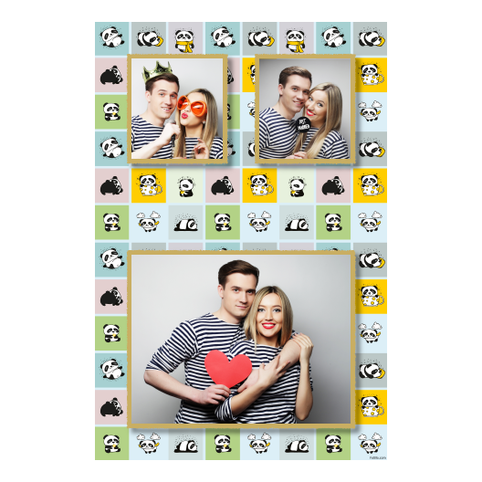 Panda's Day + collage + 318 gold Panda's Day + collage + 318 gold