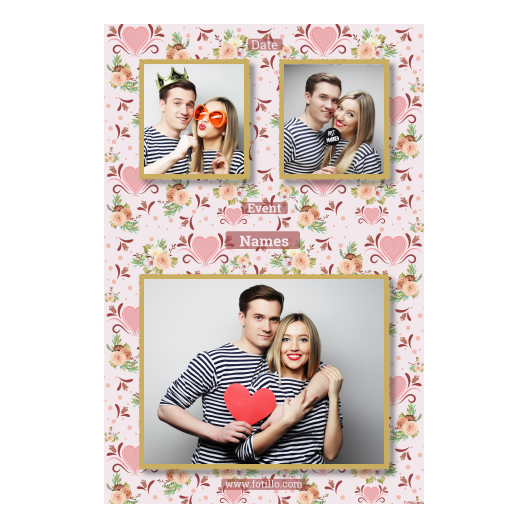 Wesele + kwiaty i serca + 318 złoty z tekstem Wesele + kwiaty i serca + 318 złoty z tekstem