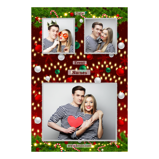 Ozdoby świąteczne + kwiaty i bombki + 318 z tekstem Ozdoby świąteczne + kwiaty i bombki + 318 z tekstem