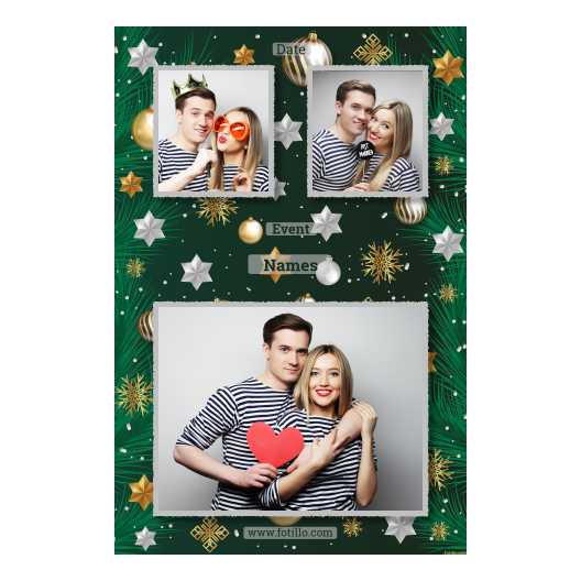 Bożonarodzeniowe gwiazdy + bombki, model 318 z tekstem Bożonarodzeniowe gwiazdy + bombki, model 318 z tekstem