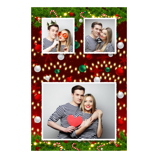 Ozdoby świąteczne + kwiaty i bombki + 318 biały Ozdoby świąteczne + kwiaty i bombki + 318 biały