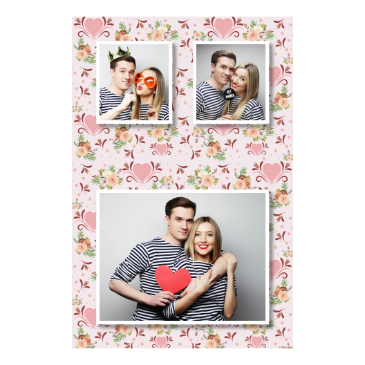 Wesele + kwiaty i serca + 318 biały Wesele + kwiaty i serca + 318 biały