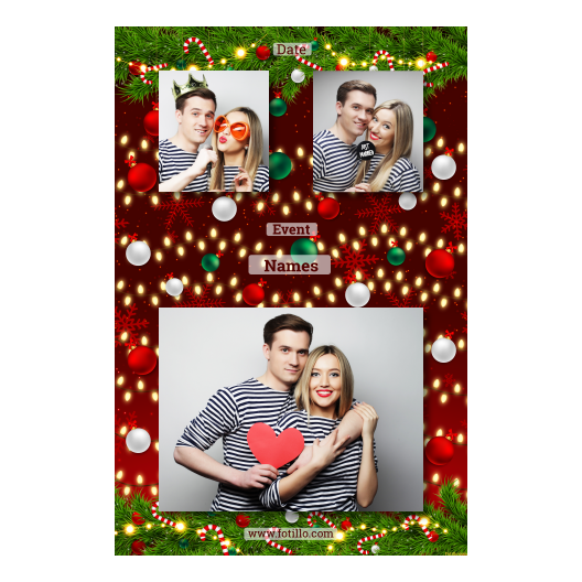 Ozdoby świąteczne + kwiaty i bombki + 318 brak ramki z tekstem Ozdoby świąteczne + kwiaty i bombki + 318 brak ramki z tekstem