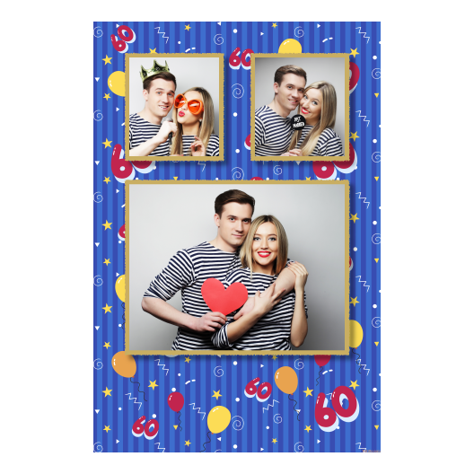 Sześćdziesiątka + balony + 319 złoty Sześćdziesiątka + balony + 319 złoty