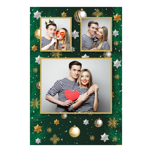 Bożonarodzeniowe gwiazdy + bombki, model 319 złoty Bożonarodzeniowe gwiazdy + bombki, model 319 złoty