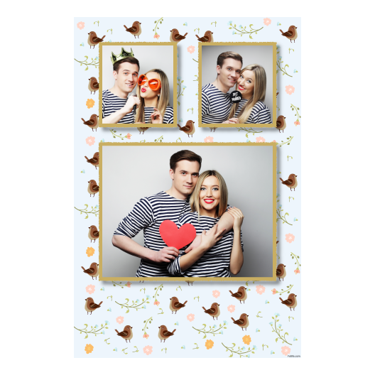 Sparrow Day + flowers + 319 gold Sparrow Day + flowers + 319 gold