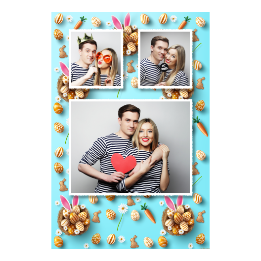 Easter Bunny + easter eggs + 319 white