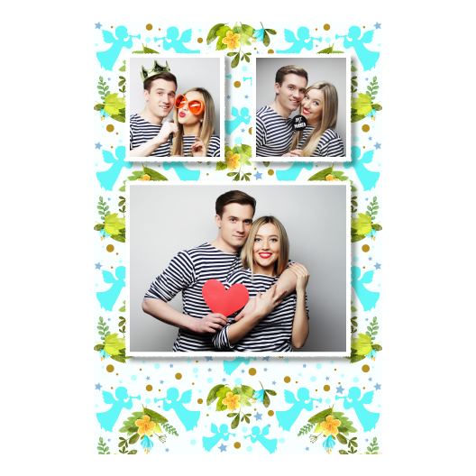 Pierwsza Komunia Święta + Kwiaty, anioły + 319 biały Pierwsza Komunia Święta + Kwiaty, anioły + 319 biały