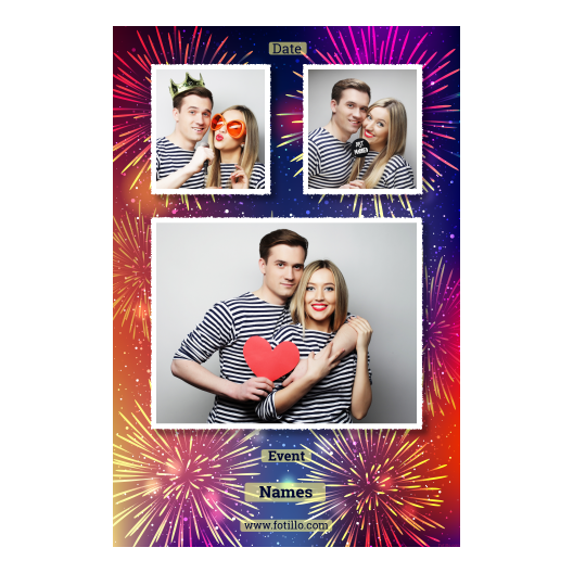 Tło sylwestrowe + fajerwerki + 319 biały z tekstem Tło sylwestrowe + fajerwerki + 319 biały z tekstem