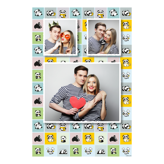 Panda's Day + collage + 319 white