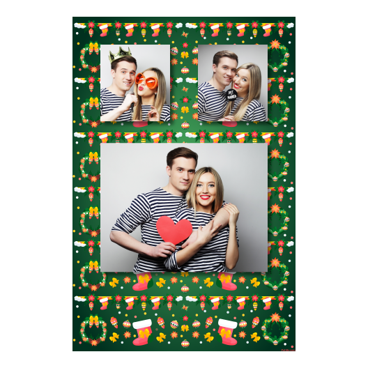 Boże Narodzenie + kwiaty i bombki + 319 brak ramki Boże Narodzenie + kwiaty i bombki + 319 brak ramki