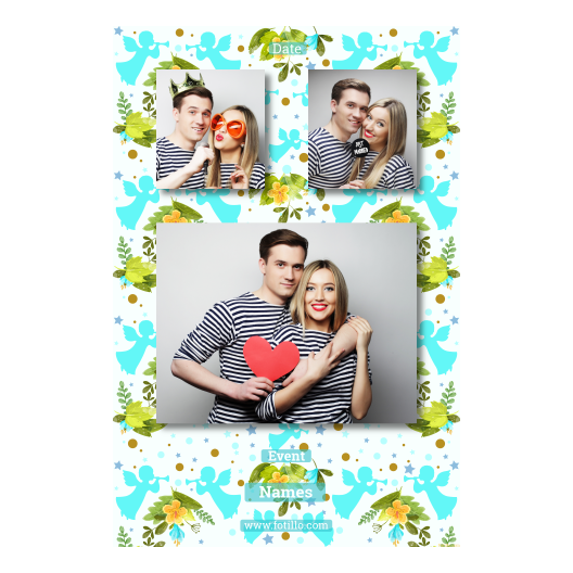 Pierwsza Komunia Święta + Kwiaty, anioły + 319 brak ramki z tekstem Pierwsza Komunia Święta + Kwiaty, anioły + 319 brak ramki z tekstem