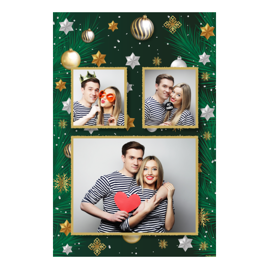 Bożonarodzeniowe gwiazdy + bombki, model 320 złoty Bożonarodzeniowe gwiazdy + bombki, model 320 złoty