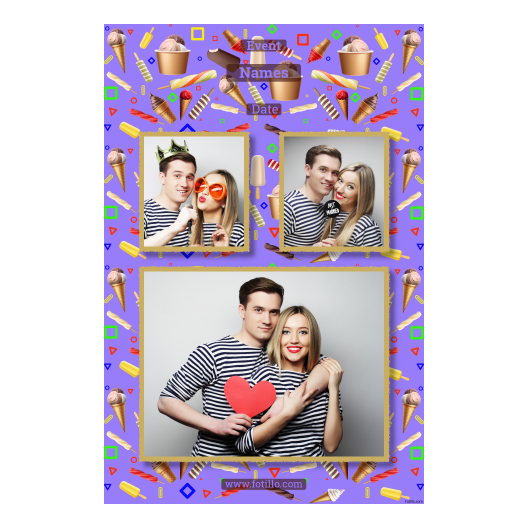 Dzień Lodów + kolaż + 320 złoty z tekstem Dzień Lodów + kolaż + 320 złoty z tekstem