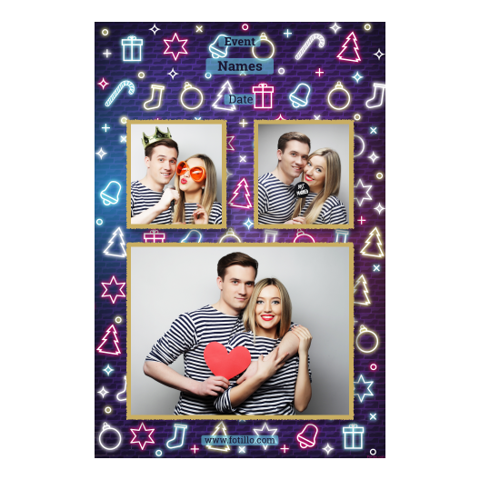 Przyjęcie sylwestrowe + Prezenty, dzwonki, choinka + 320 złoty z tekstem Przyjęcie sylwestrowe + Prezenty, dzwonki, choinka + 320 złoty z tekstem