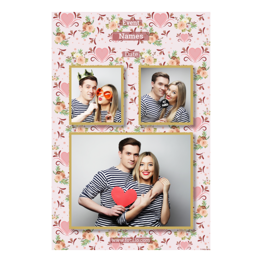 Wesele + kwiaty i serca + 320 złoty z tekstem Wesele + kwiaty i serca + 320 złoty z tekstem