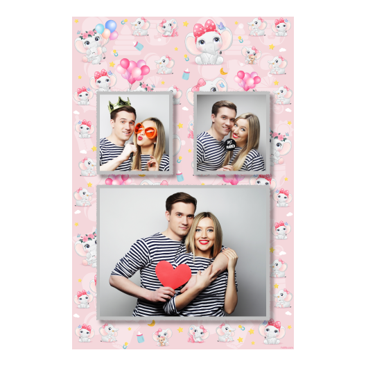 Baby Shower + elephants + 320 silver Baby Shower + elephants + 320 silver