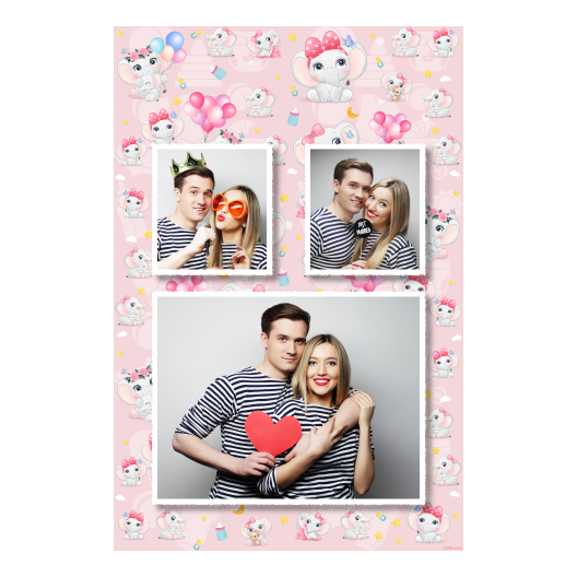 Baby Shower + elephants + 320 white Baby Shower + elephants + 320 white