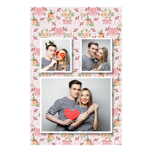 Wesele + kwiaty i serca + 320 biały Wesele + kwiaty i serca + 320 biały