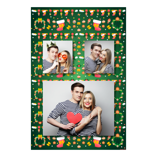 Boże Narodzenie + kwiaty i bombki + 320 brak ramki Boże Narodzenie + kwiaty i bombki + 320 brak ramki