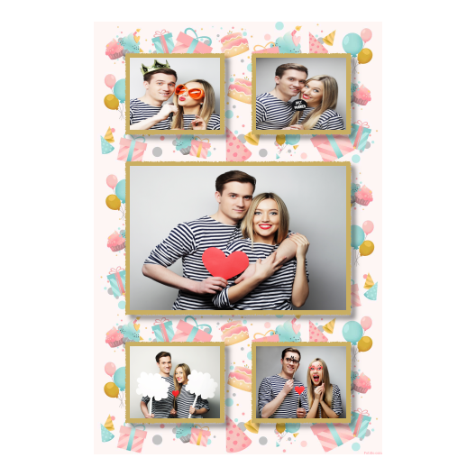 Birthday Party + collage + 321 gold Birthday Party + collage + 321 gold