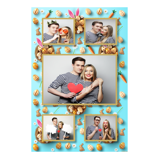 Easter Bunny + easter eggs + 321 gold