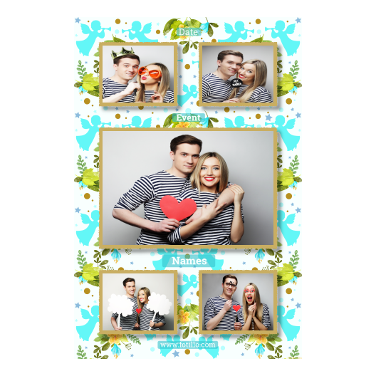 Pierwsza Komunia Święta + Kwiaty, anioły + 321 złoty z tekstem Pierwsza Komunia Święta + Kwiaty, anioły + 321 złoty z tekstem